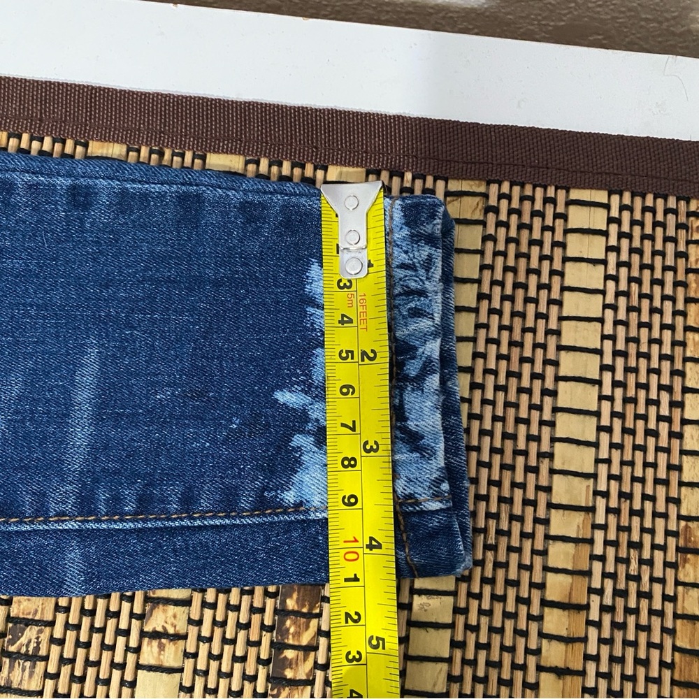 Free People Floral Skinny Jeans Size 24 Comfy Stretch Preppy Casual - Picture 12 of 12